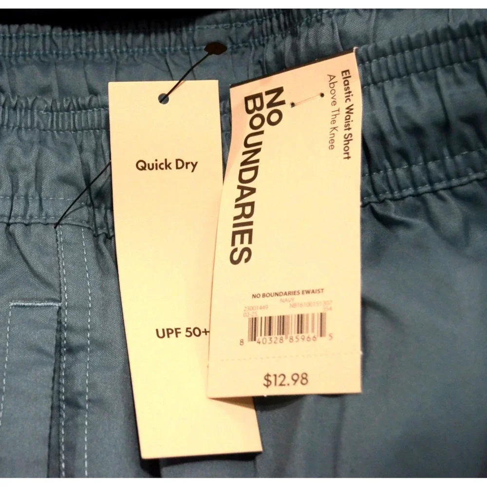 NWT No Boundaries Men's Size M (32-34) Swim Shorts Blue/Green Gradient Effect